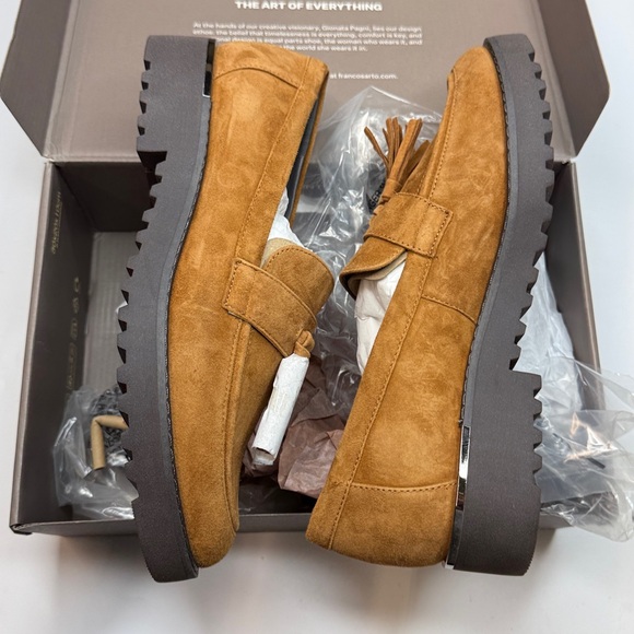 Franco Sarto Women's Carolynn Lug Sole Tassel Loafers- Size 8.5M - Picture 7 of 12